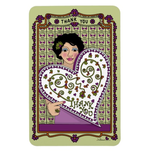 Thank You_A_4x6冷蔵庫 マグネット (縦)