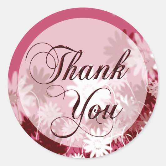 Thank You Acknowledgement封筒用シール ラウンドシール (正面)