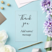 Thank you add name message simple stylish calligra アクリル招待状 (インサイチュ (ウェディング))