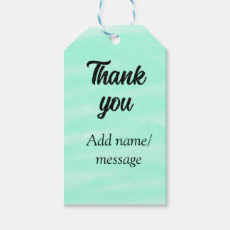 Thank you add name message simple stylish calligra ギフトタグ