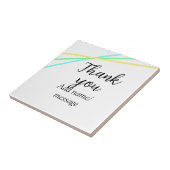 Thank you add name message simple stylish calligra タイル (側面)