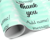 Thank you add name message simple stylish calligra ラッピングペーパー (ロールコーナー)