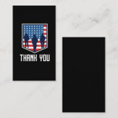 Thank You American Soldiers USA Flag 名刺 (正面/裏面)
