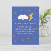 Thank You Anniversary for Wife Card 招待状 (スタンド正面)
