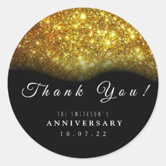 Thank You Anniversary Sticker ラウンドシール
