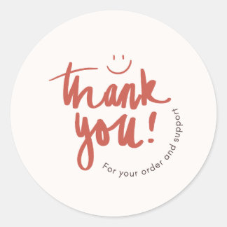 ' Thank you 'appreciation sticker ラウンドシール