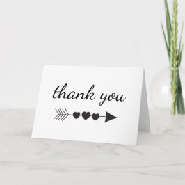 Thank You Arrowハート カード