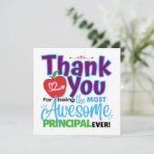 Thank You Awesome Principal Appreciation カード (スタンド正面)