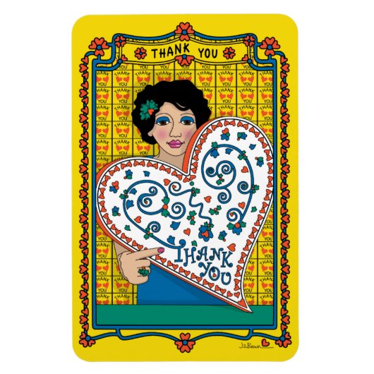 Thank You_B_4x6冷蔵庫 マグネット (縦)