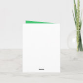 Thank You Baby Showerフォトカード サンキューカード (裏面)