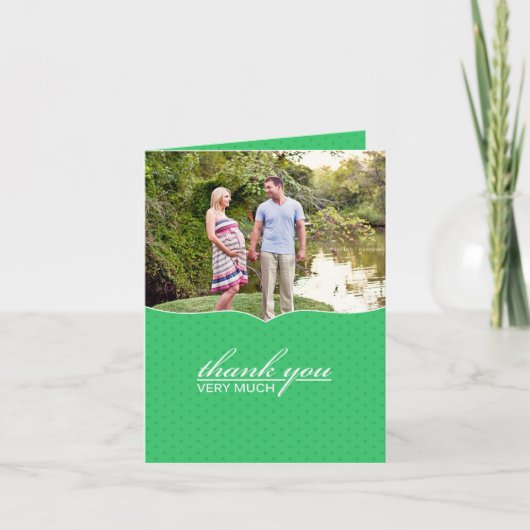 Thank You Baby Showerフォトカード サンキューカード (正面)