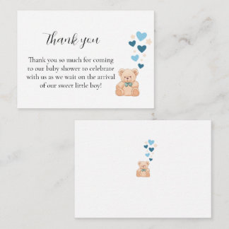 Thank You Baby Shower Card – Sweet Little Boy ノートカード