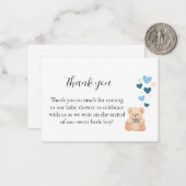 Thank You Baby Shower Card – Sweet Little Boy ノートカード (正面/裏面インサイチュ)