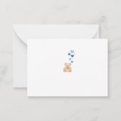 Thank You Baby Shower Card – Sweet Little Boy ノートカード (裏面)
