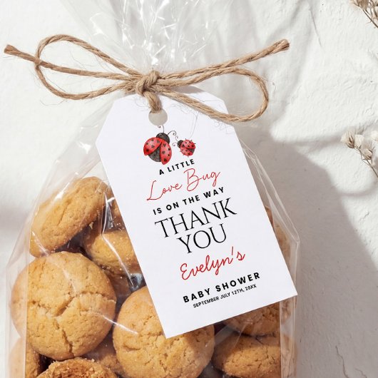 Thank You Baby Shower Love bug ギフトタグ