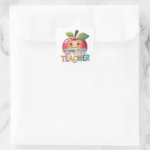 Thank You Back to School Teacher Apple スクエアシール (バッグ)