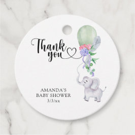 Thank you Balloon and Elephant フェイバータグ