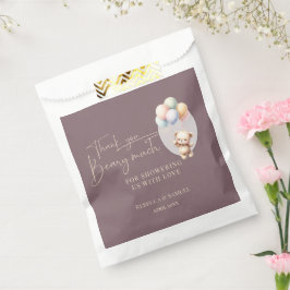 Thank You Beary Much, Bearly Wait Baby Shower フェイバーバッグ
