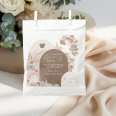 Thank You Beary Much Neutral Teddy Bear Boho フェイバーバッグ