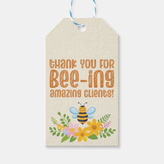 Thank you Bee Honey Client評価不動産仲介業者 ギフトタグ (正面)