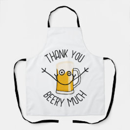 Thank You Beery Much - Silly Face エプロン