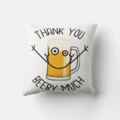 Thank You Beery Much - Silly Face クッション (裏面)