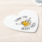 Thank You Beery Much - Silly Face ペーパーコースター (アングル)