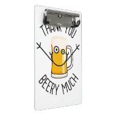 Thank You Beery Much - Silly Face ミニクリップボード (アングル)