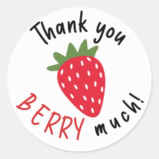 Thank You Berry Many ラウンドシール (正面)