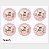 Thank You Berry Much Baby Shower Round Sticker ラウンドシール (シート)