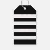 Thank You Black モダン and White Script結婚's ギフトタグ (裏面)