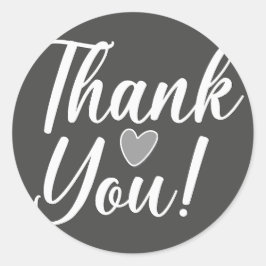 Thank You Black ラウンドシール