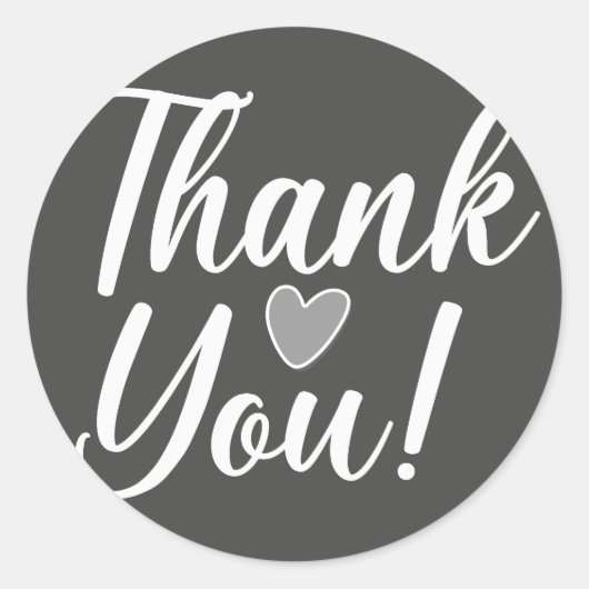 Thank You Black ラウンドシール (正面)