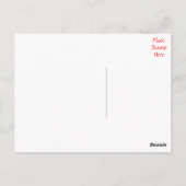 Thank You Black and Gray Damaskフローラポストカード ポストカード (裏面)