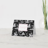 Thank You Black Chinoiserie折り畳みカード サンキューカード (正面)