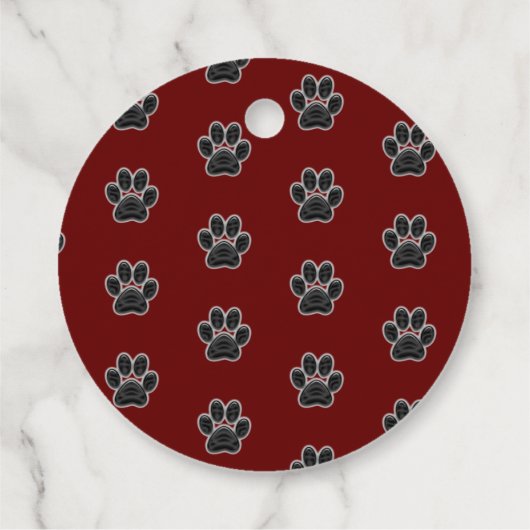 Thank You Black Paw印刷パターン評価 フェイバータグ (裏面)