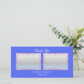 Thank You Blue 2枚の写真 サンキューカード (スタンド正面)
