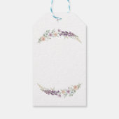 Thank You Boho Floral Baby Shower Wildflower ギフトタグ (裏面)