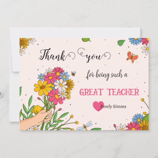 Thank You Boquetカード サンキューカード (正面)