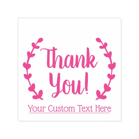 Thank You Botanical Sprig セルフインキングスタンプ (デザイン)