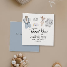 Thank You Boys Clothes Favor Favor