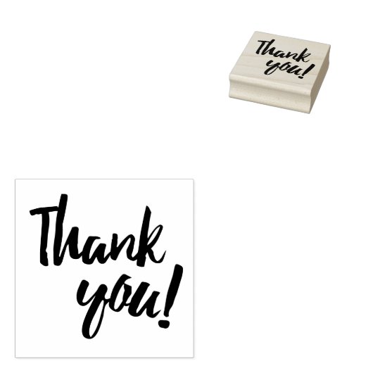 Thank You Brush Script ラバースタンプ (押印)