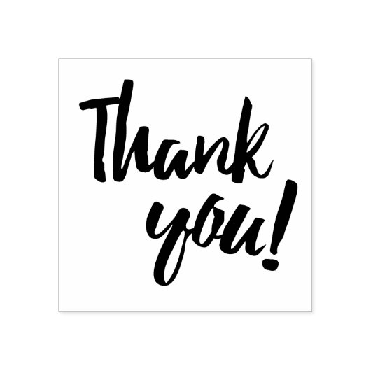 Thank You Brush Script ラバースタンプ (インプリント)