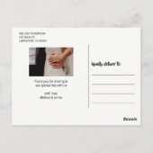 Thank You Brush Script 結婚's Photo ポストカード (裏面)