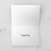 Thank You Bulldog フランスの Gardening Flowerポット サンキューカード (内部)