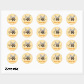 Thank You Bumble Bee ラウンドシール (シート)