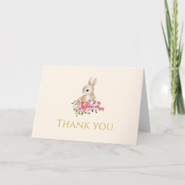 Thank You Bunny 1歳の誕生日カード ノートカード