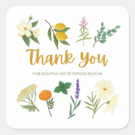 Thank You Business封筒用シール スクエアシール