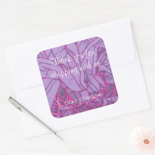 Thank You Business スクエアシール (封筒)