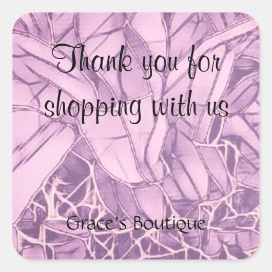 Thank You Business スクエアシール (正面)